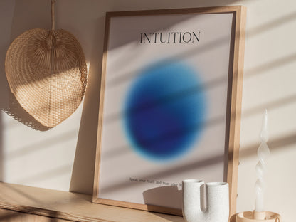 Intuition Aura Poster | Abstract Minimalist Wall Art