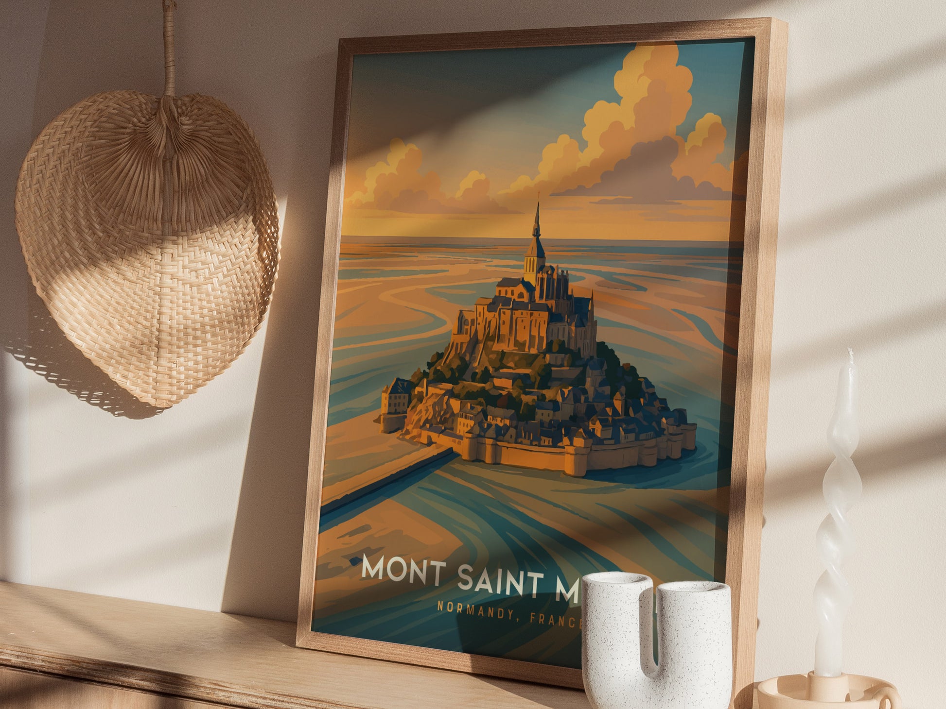 Mont-Saint-Michel Poster | Normandy France Wall Art