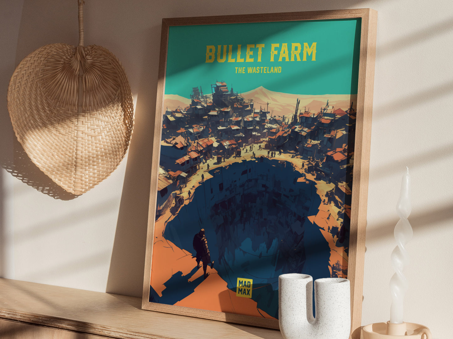 Bullet Farm The Wasteland Poster | Mad Max Fury Road Fan Art | Framed or Unframed