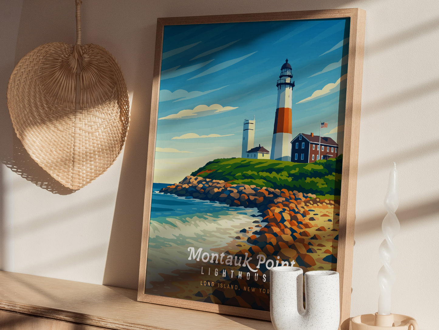 Montauk Point Lighthouse Poster | Long Island New York Wall Art