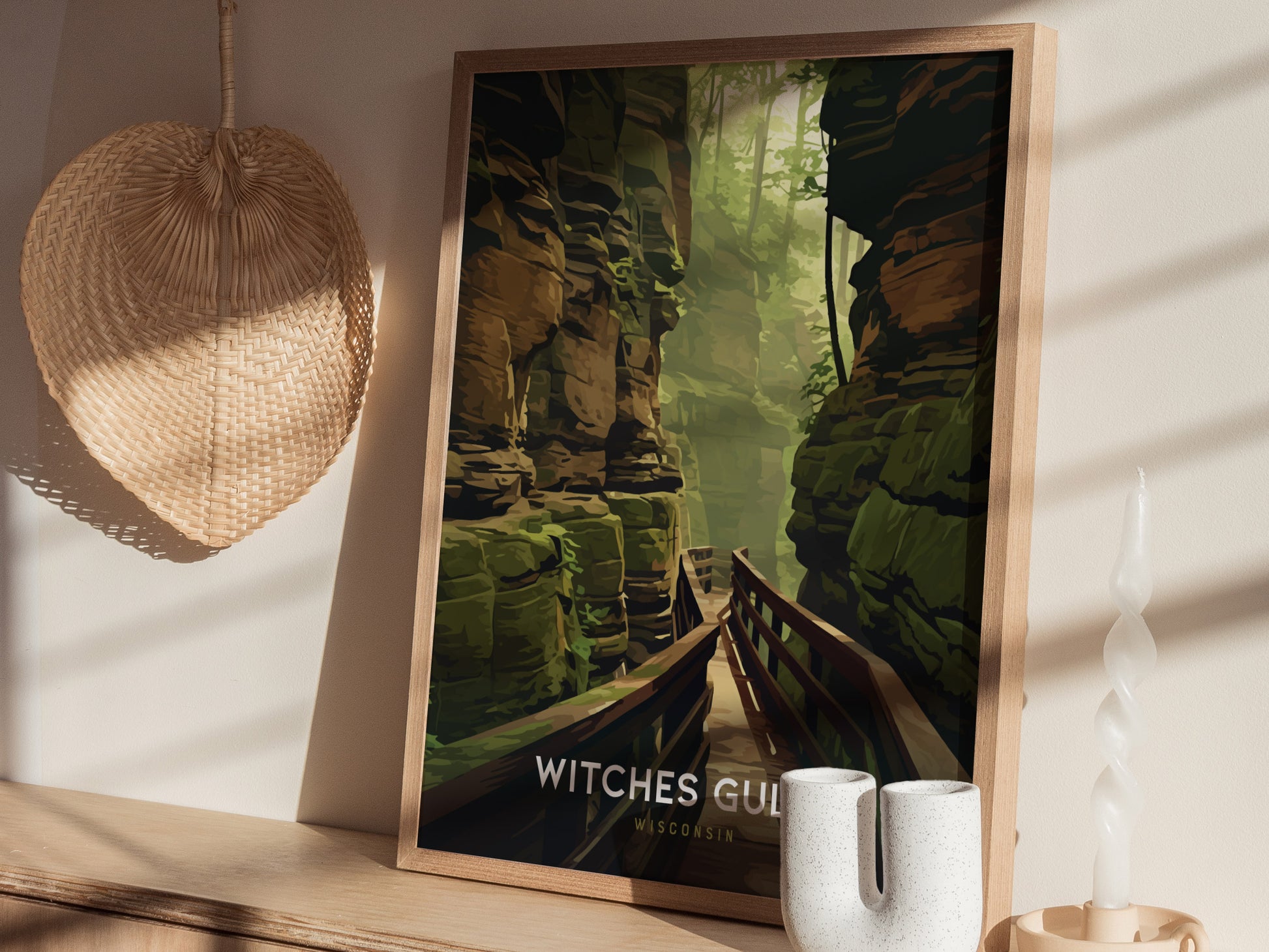 Witches Gulch Poster | Wisconsin Dells Forest Nature Wall Art