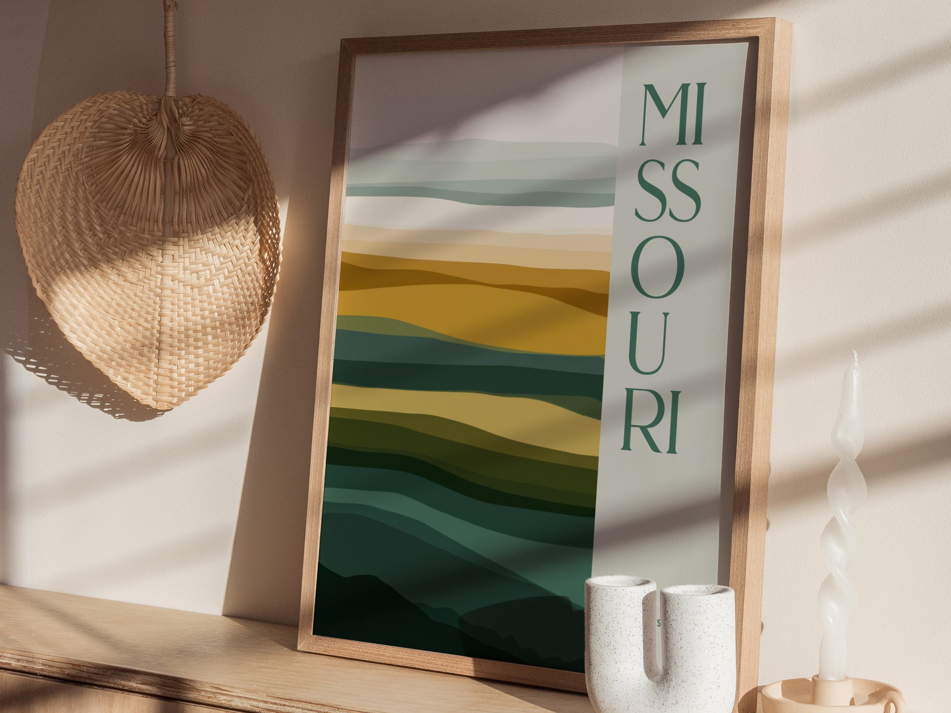 Missouri Poster | The Show Me State Wall Art