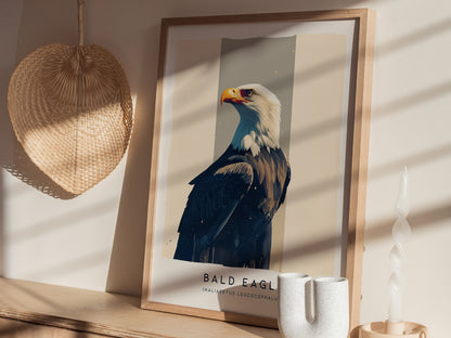 Bald Eagle Audubon Print | Bird of Prey American Wildlife Wall Art | Framed or Unframed