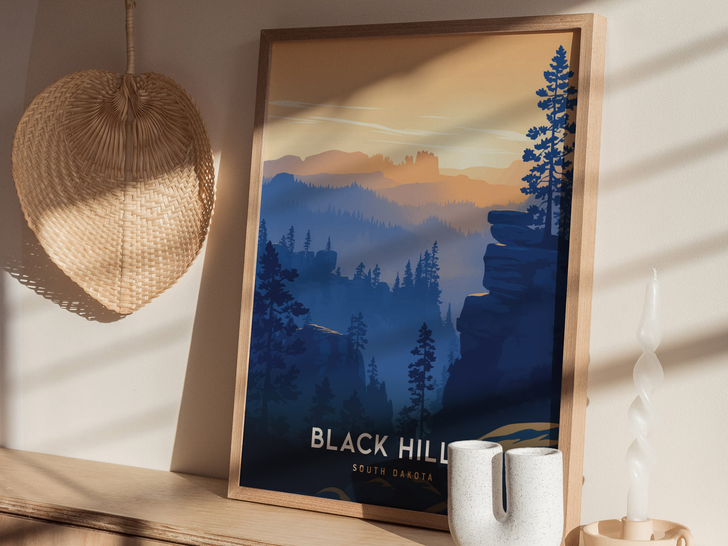 Black Hills Travel Print | South Dakota Nature Wall Art | Framed or Unframed