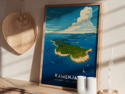 Kamenjak National Park Poster | Istria Croatia Coastal Wall Art