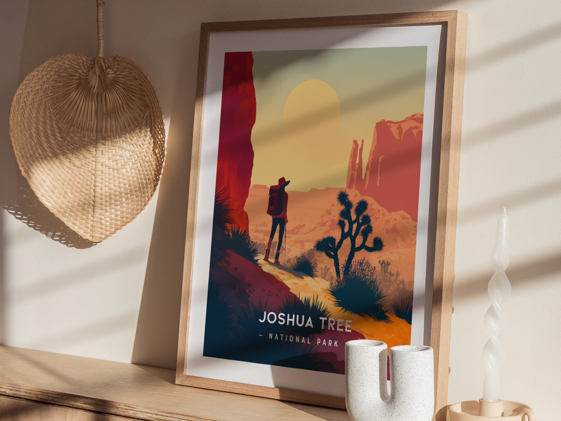 Joshua Tree National Park Poster | Minimalist Decor Series Wall Art