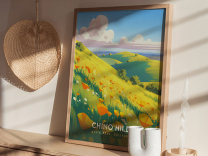 Chino Hills State Park Poster | California Wildflowers Wall Art | Framed or Unframed