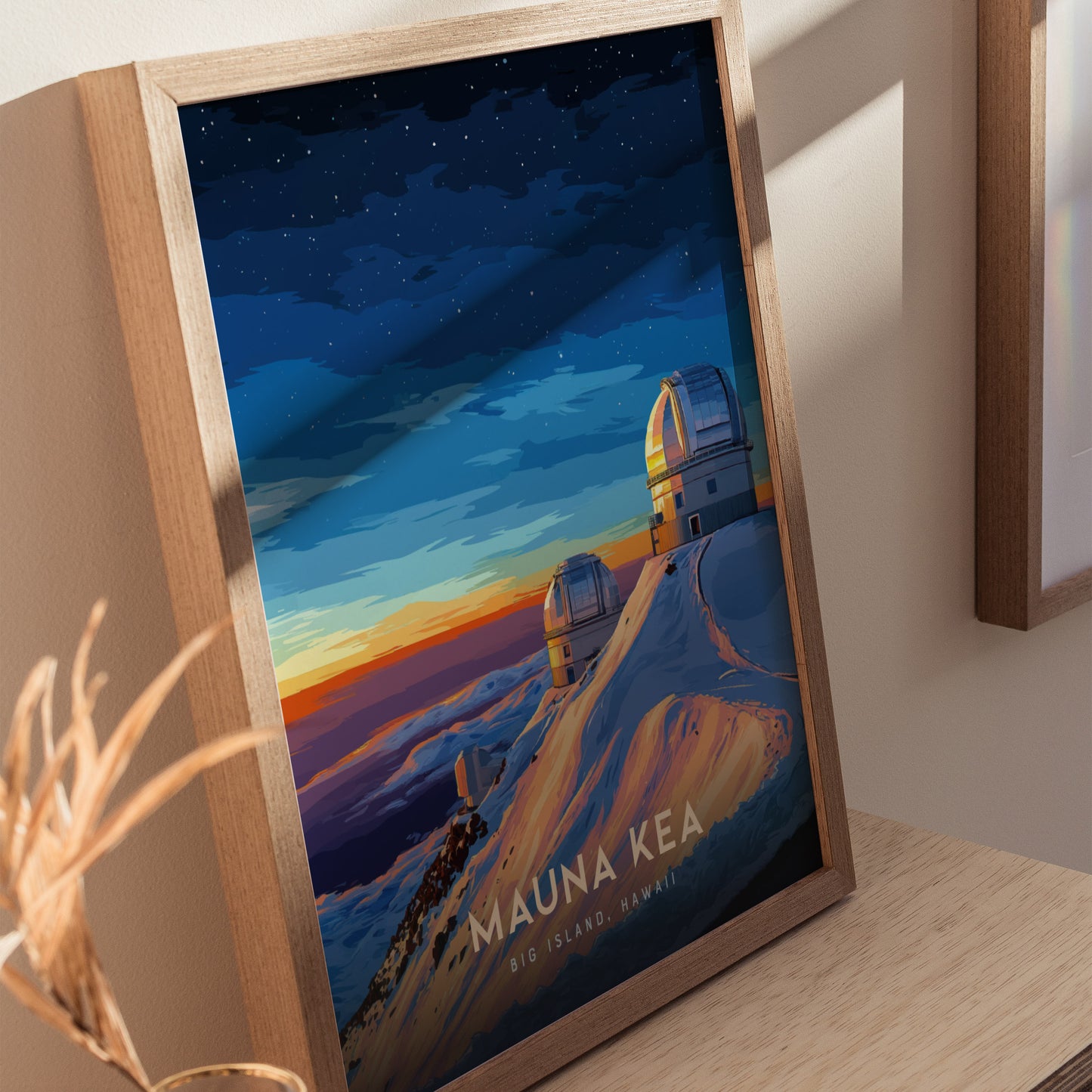Mauna Kea Observatories Poster | Big Island Hawaii Wall Art