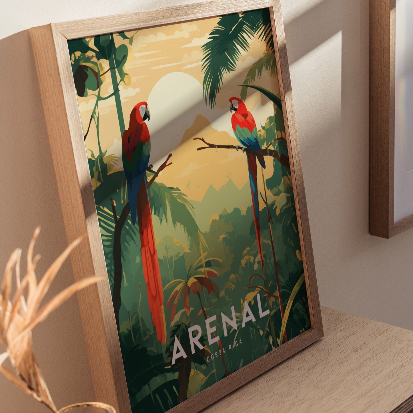 Arenal Volcano Costa Rica Poster | Central America Nature Wall Art | Framed or Unframed