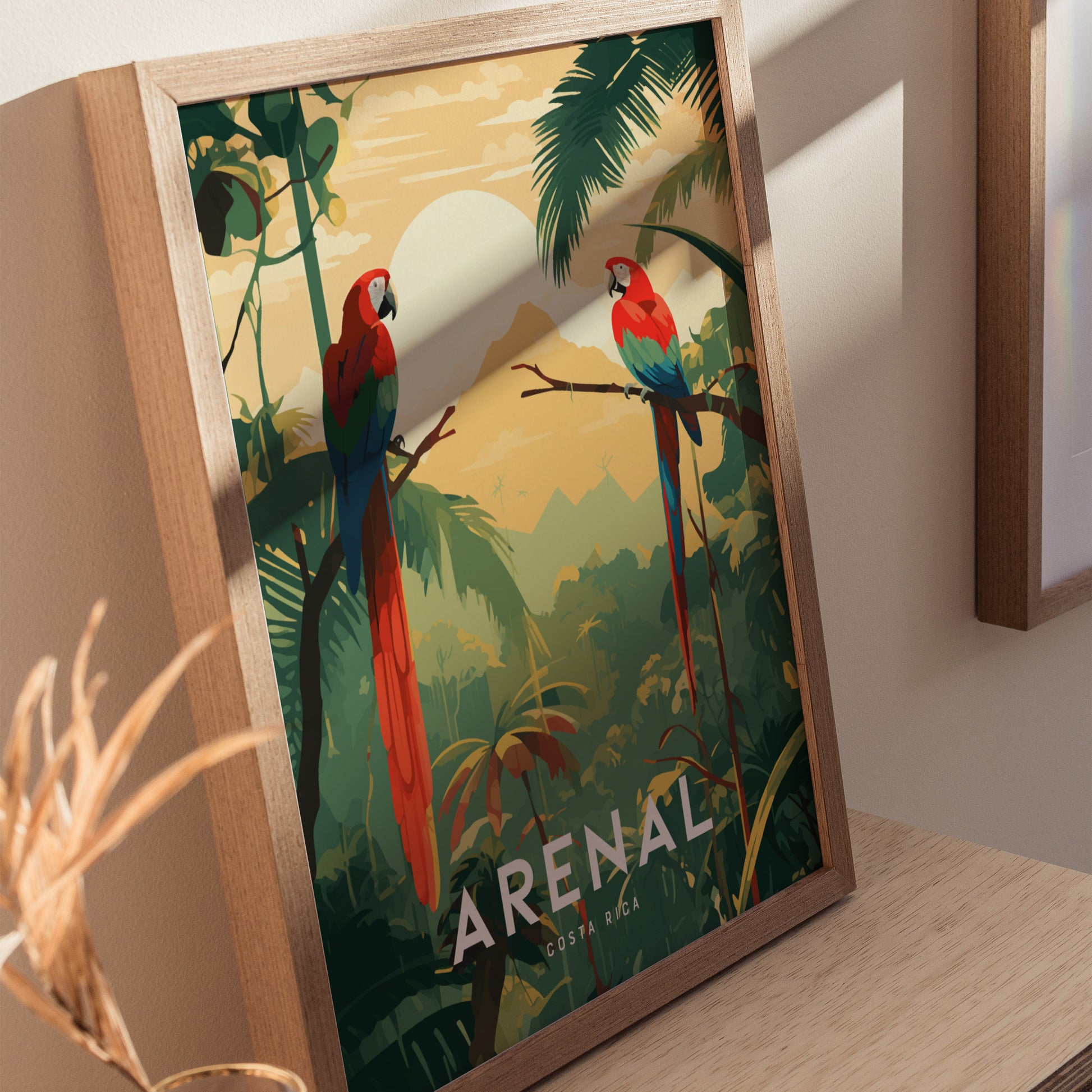 Arenal Volcano Costa Rica Poster | Central America Nature Wall Art | Framed or Unframed