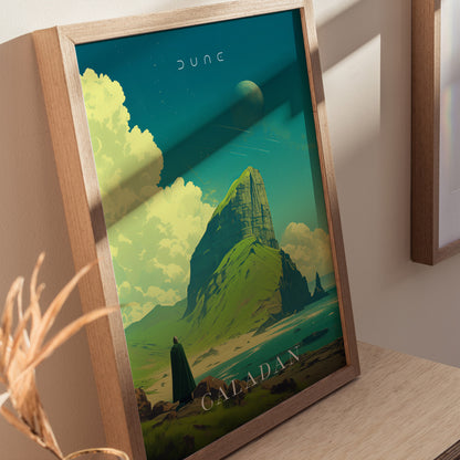 Dune Caladan Poster | Sci-Fi Fan Wall Art | Framed or Unframed
