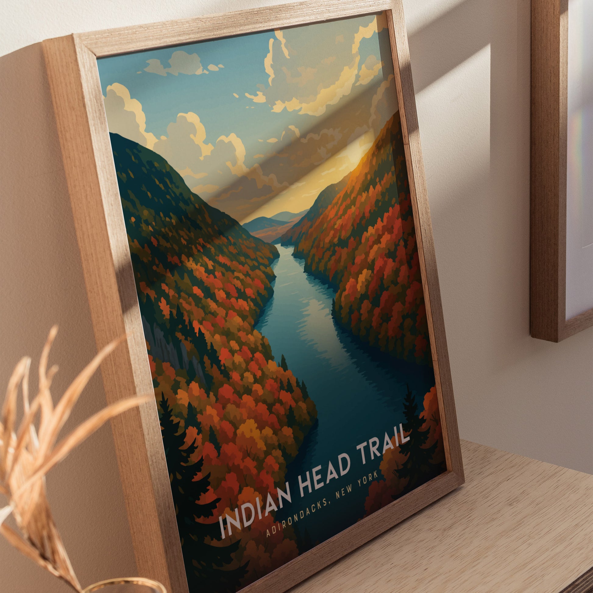 Indian Head Trail Poster | Adirondacks New York Wall Art