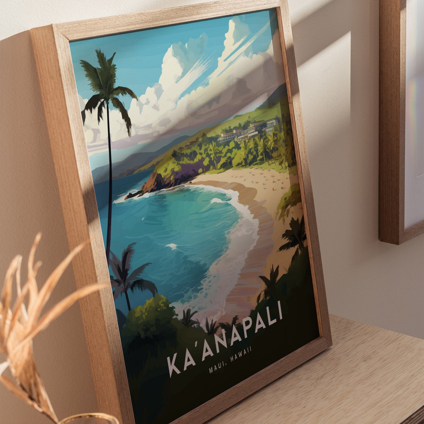 Kaanapali Beach Poster | Lahaina West Maui Wall Art