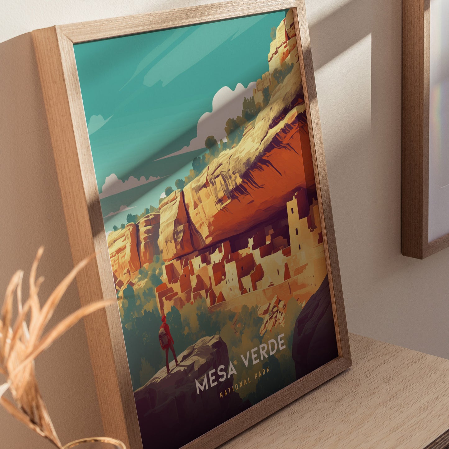 Mesa Verde National Park Poster | Colorado Cliff Dwellings Wall Art