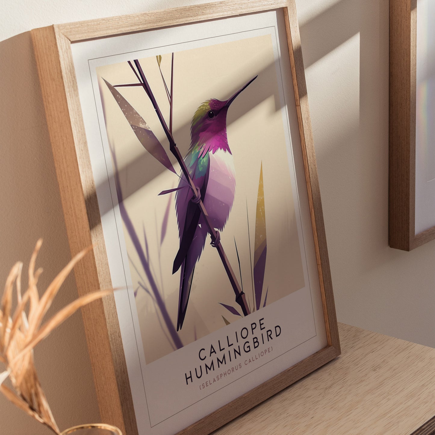 Calliope Hummingbird Audubon Print | Bird Lover Wall Art | Framed or Unframed
