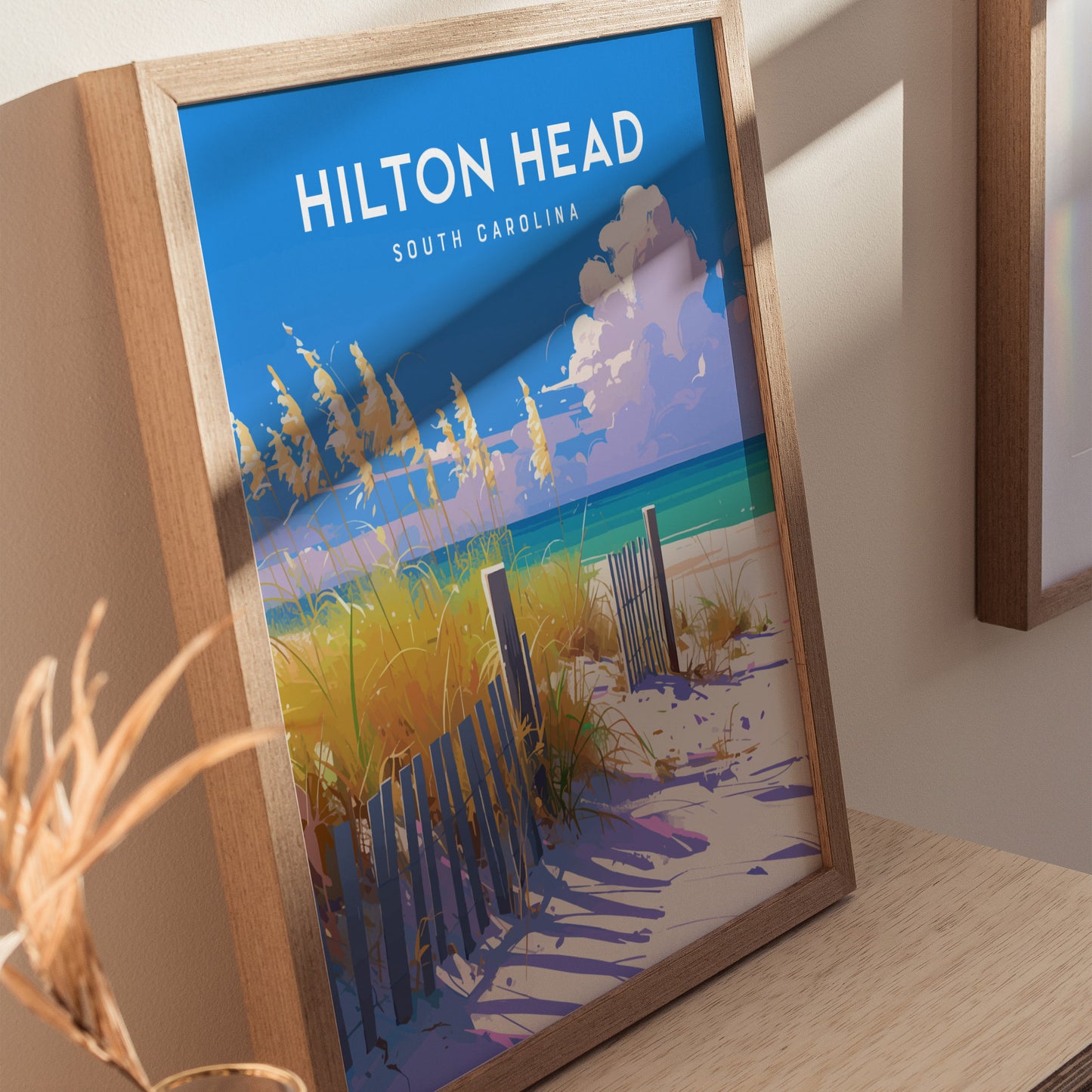 Hilton Head Coligny Beach Poster | South Carolina Coastal Wall Art