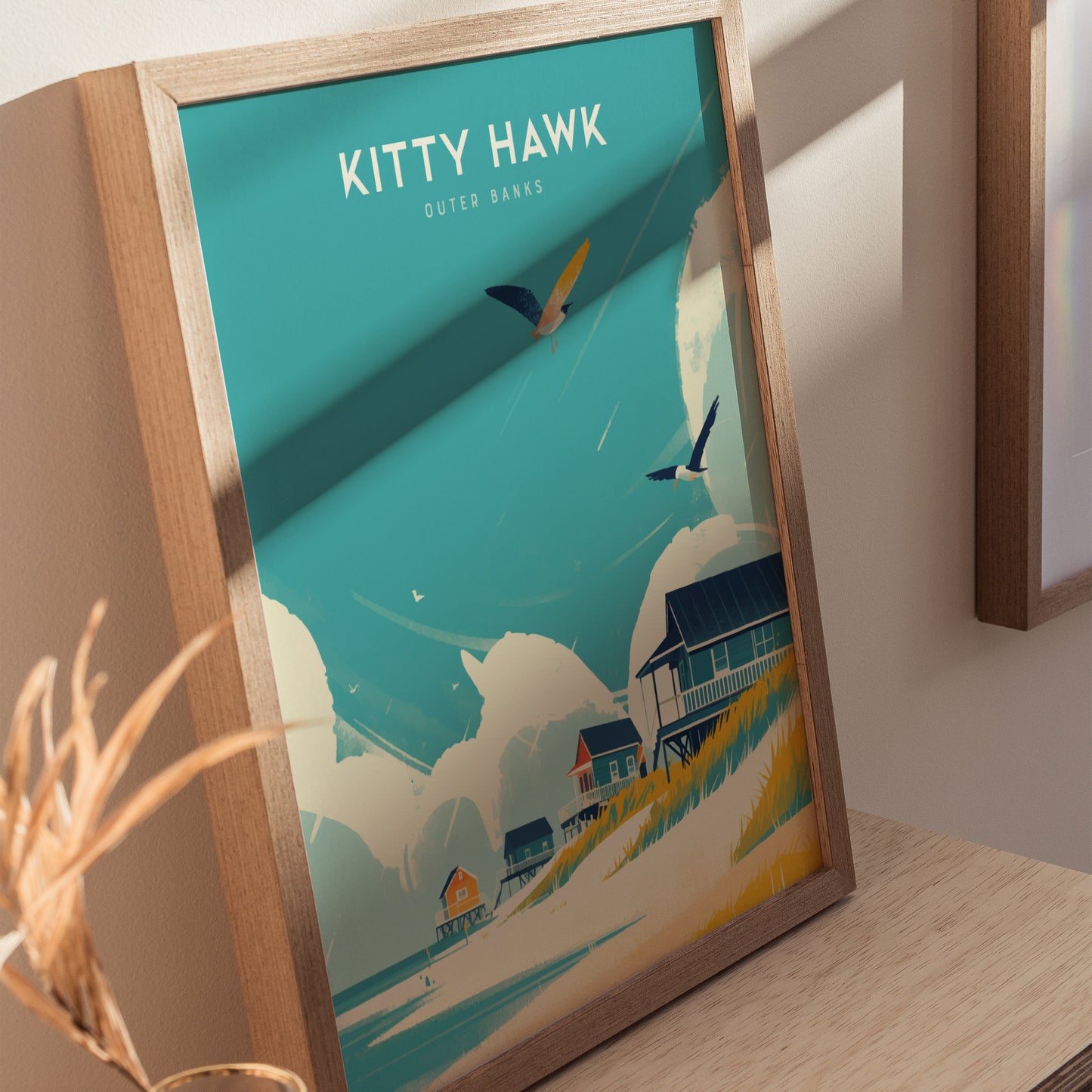 Kitty Hawk Poster | Outer Banks North Carolina Coastal Wall Art