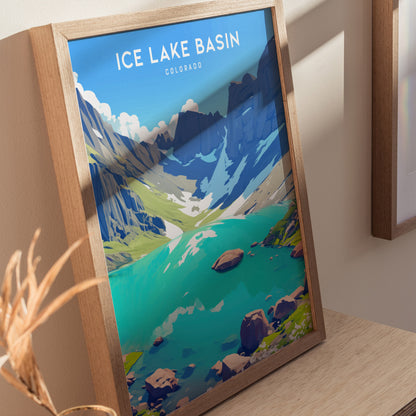 Ice Lake Basin Poster | Colorado Alpine Lake Wall Art