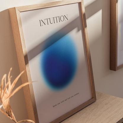Intuition Aura Poster | Abstract Minimalist Wall Art