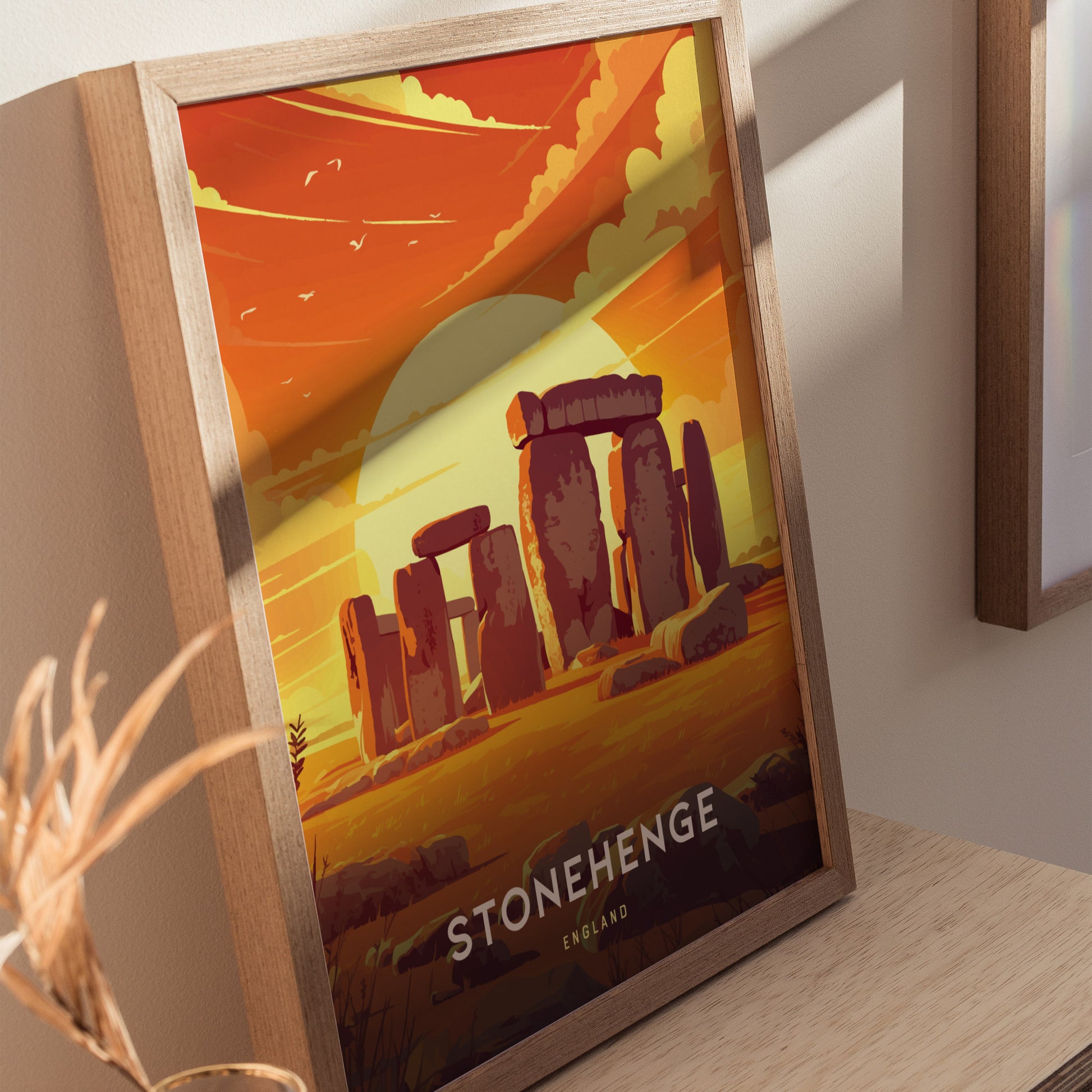 Stonehenge Poster | England UNESCO Site Ancient Monument UK History Gift