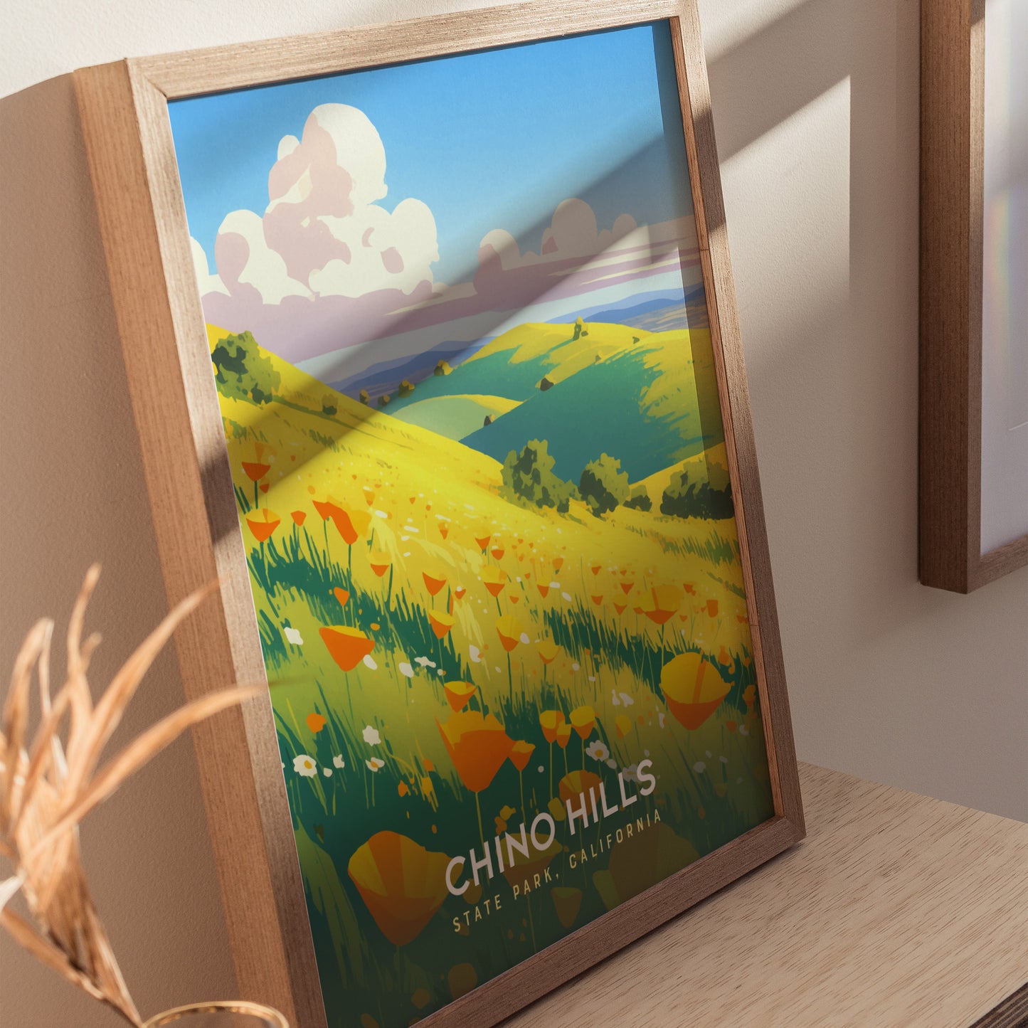 Chino Hills State Park Poster | California Wildflowers Wall Art | Framed or Unframed