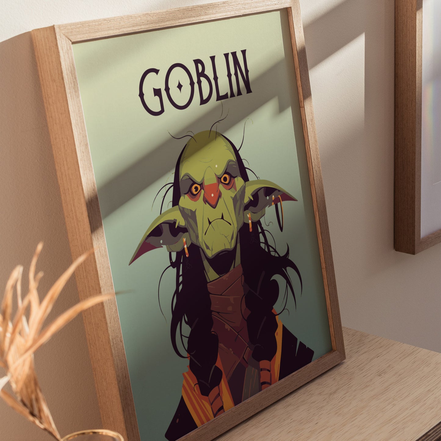 Goblin Poster | Fantasy Fan Kids Room Wall Art | Framed or Unframed