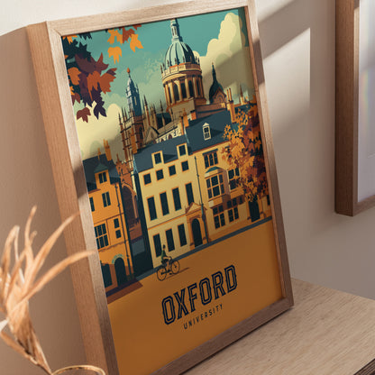 Oxford University Poster | Oxford England Wall Art Print
