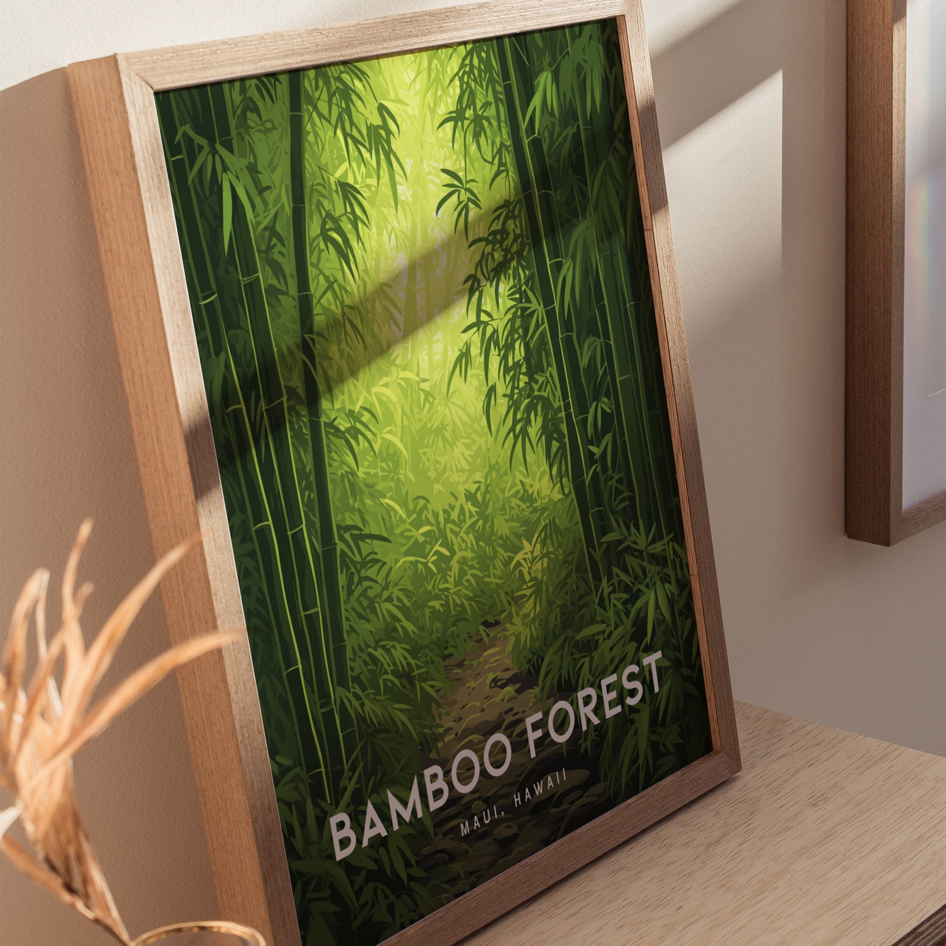 Bamboo Forest Maui Poster | Hawaii Road To Hana Wall Art | Framed or Unframed