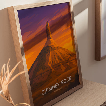 Chimney Rock State Park Poster | Asheville North Carolina Wall Art | Framed or Unframed