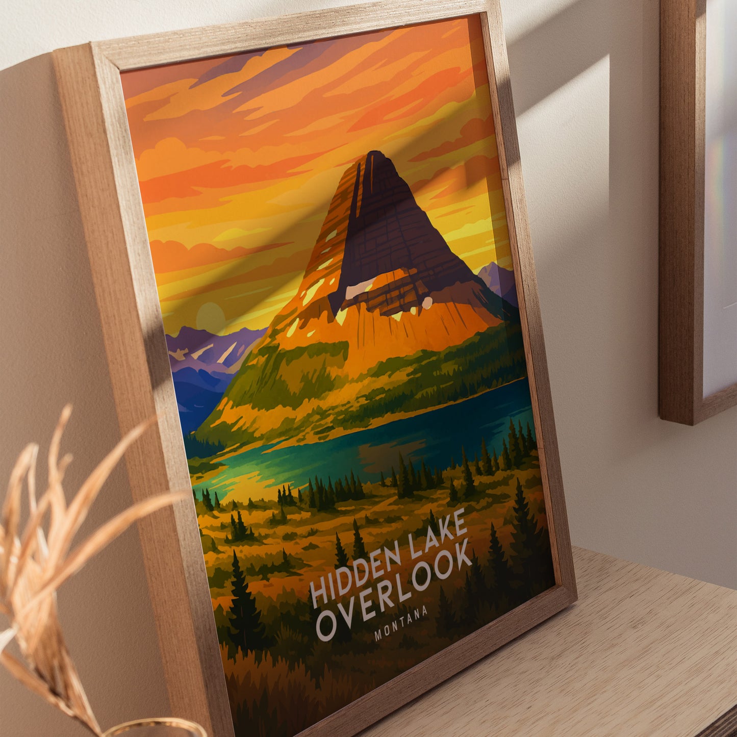 Hidden Lake Overlook Poster | Glacier National Park Montana Wall Art