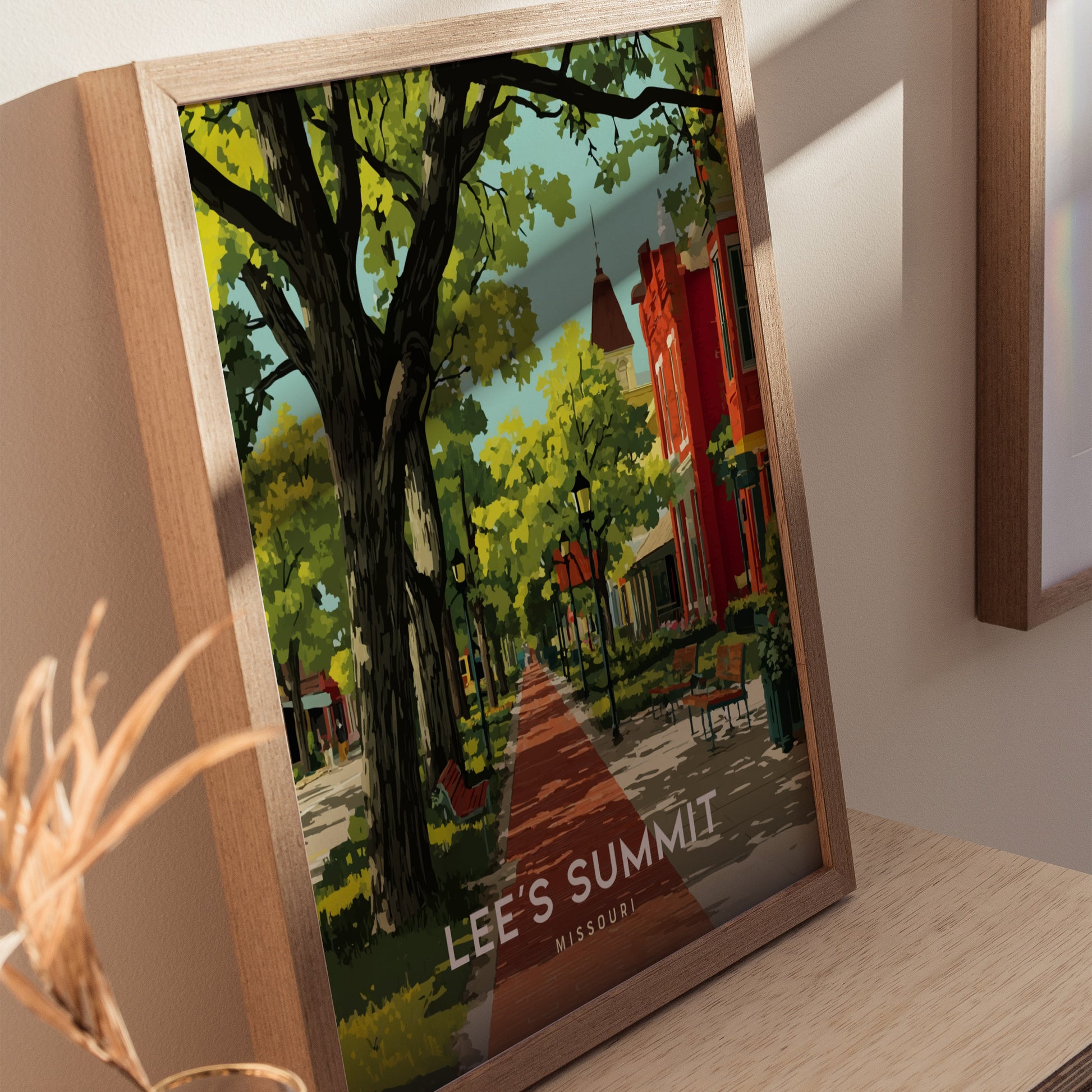 Lee's Summit Missouri Poster | Historic Downtown Wall Art Print