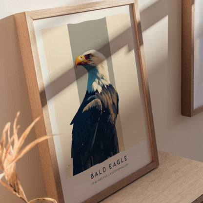 Bald Eagle Audubon Print | Bird of Prey American Wildlife Wall Art | Framed or Unframed