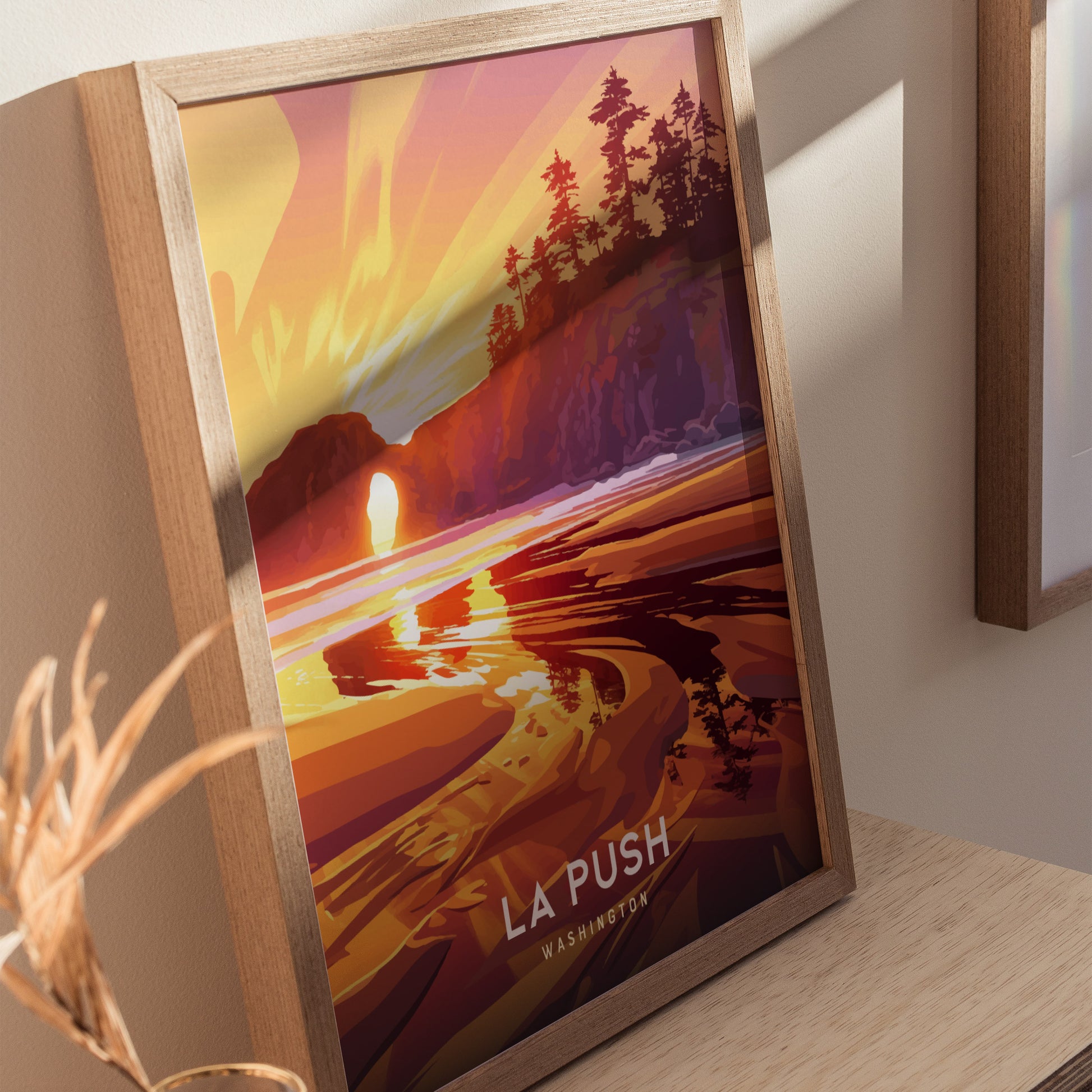 La Push Poster | Washington Olympic Coast Sea Stacks Wall Art