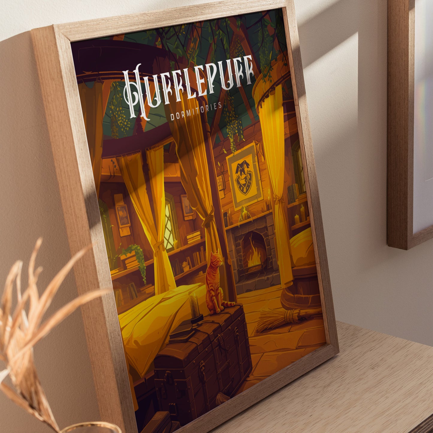 Hufflepuff Dormitories Poster | Hogwarts Castle Harry Potter Fan Art