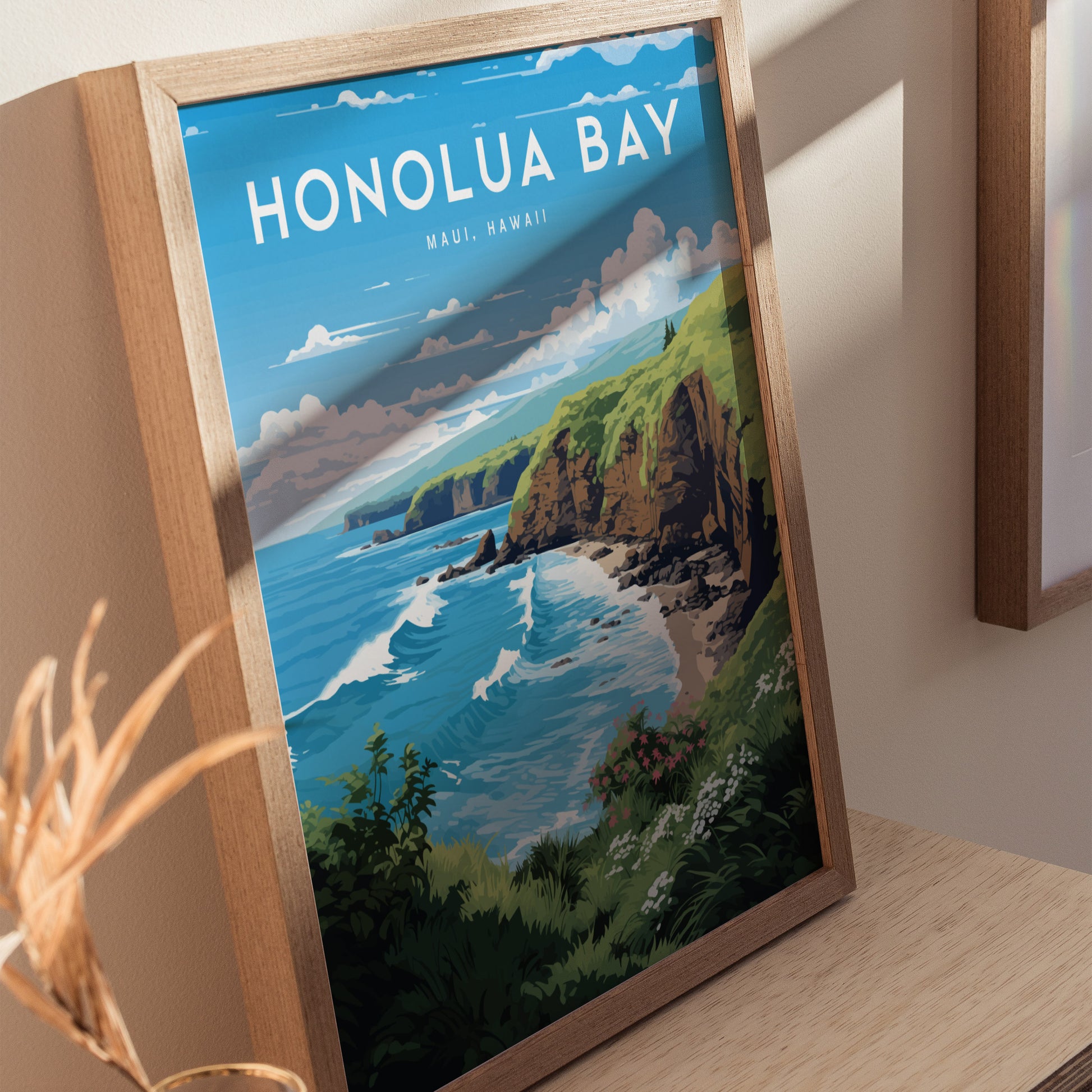 Honolua Bay Poster | West Maui Hawaii Coastal Wall Art