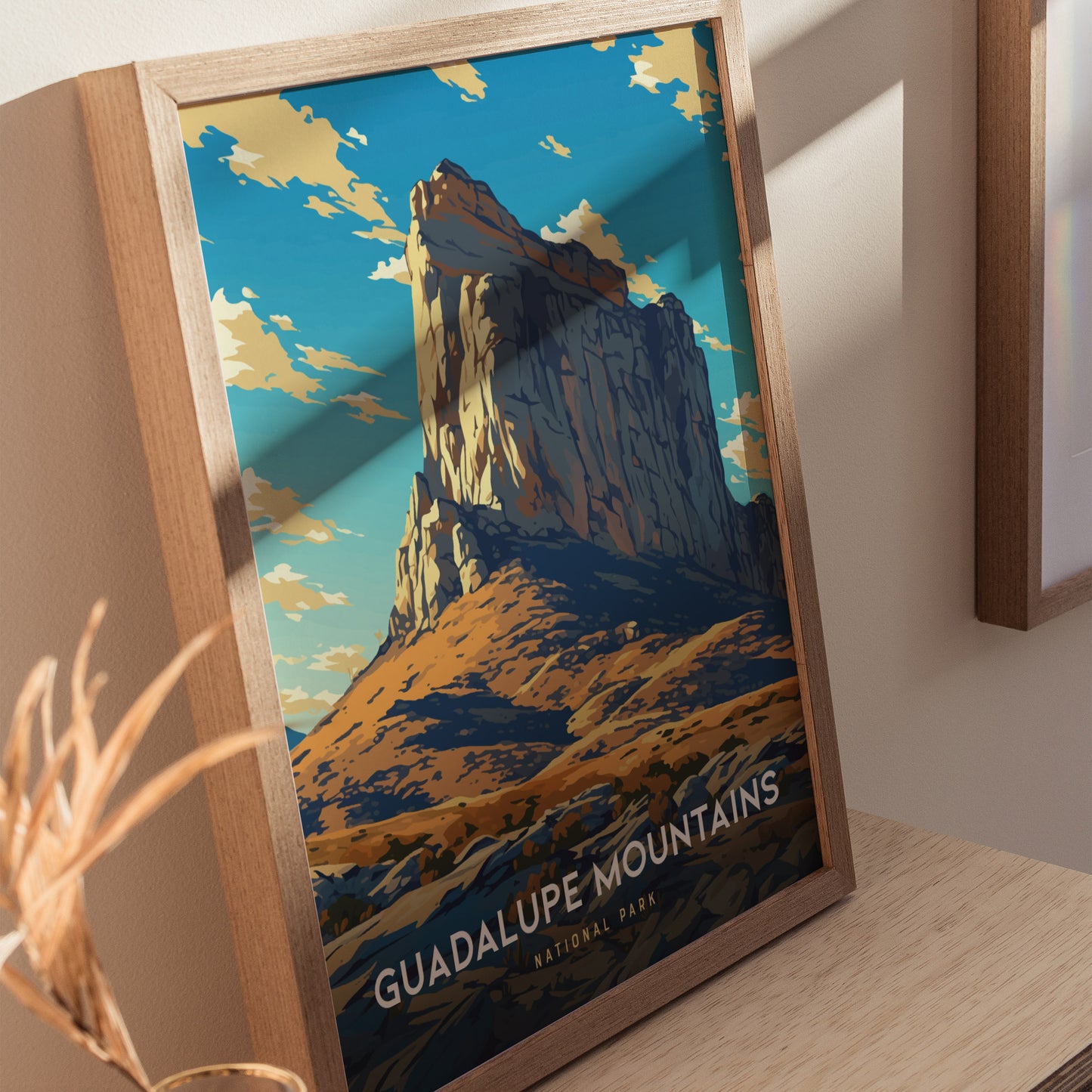 Guadalupe Mountains Poster | Texas National Park Landscape Wall Art