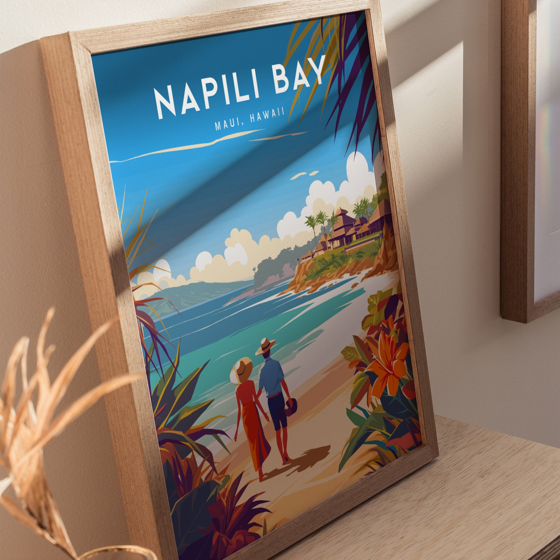 Napili Bay Maui Poster | Hawaii Beach Wall Art Print