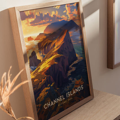 Channel Islands National Park Poster | California Coastal Wall Art | Framed or Unframed