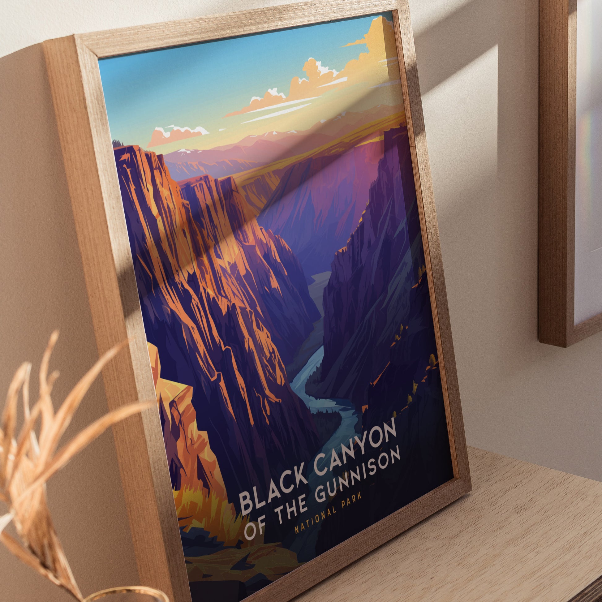 Black Canyon of the Gunnison National Park Poster | Colorado Wall Art | Framed or Unframed