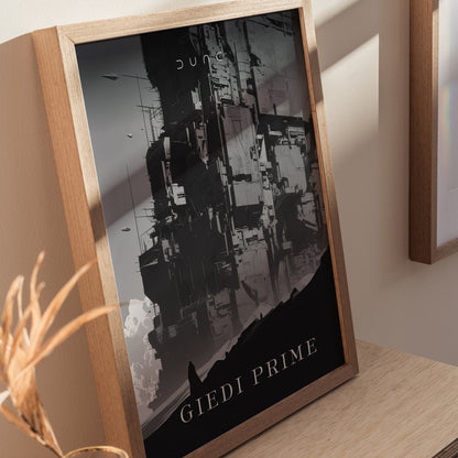 Dune Giedi Prime Poster | Sci-Fi Fan Wall Art | Framed or Unframed
