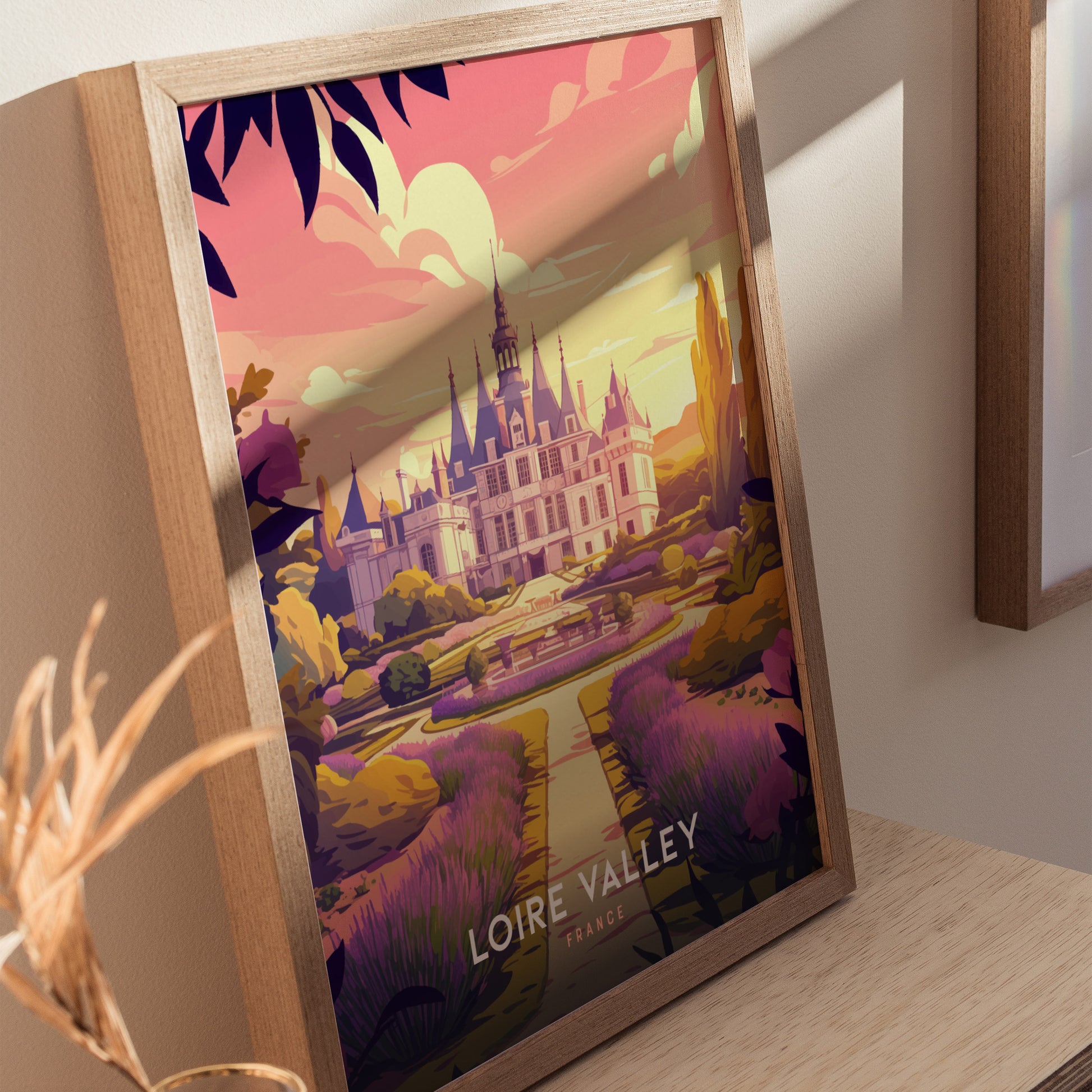 Loire Valley Poster | France Chateau Wall Art Print