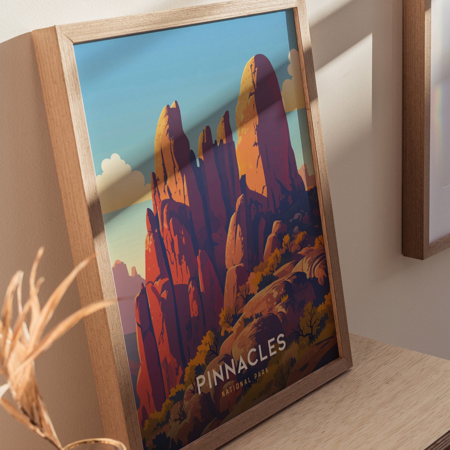 Pinnacles National Park Poster | California Rock Spires Wall Art