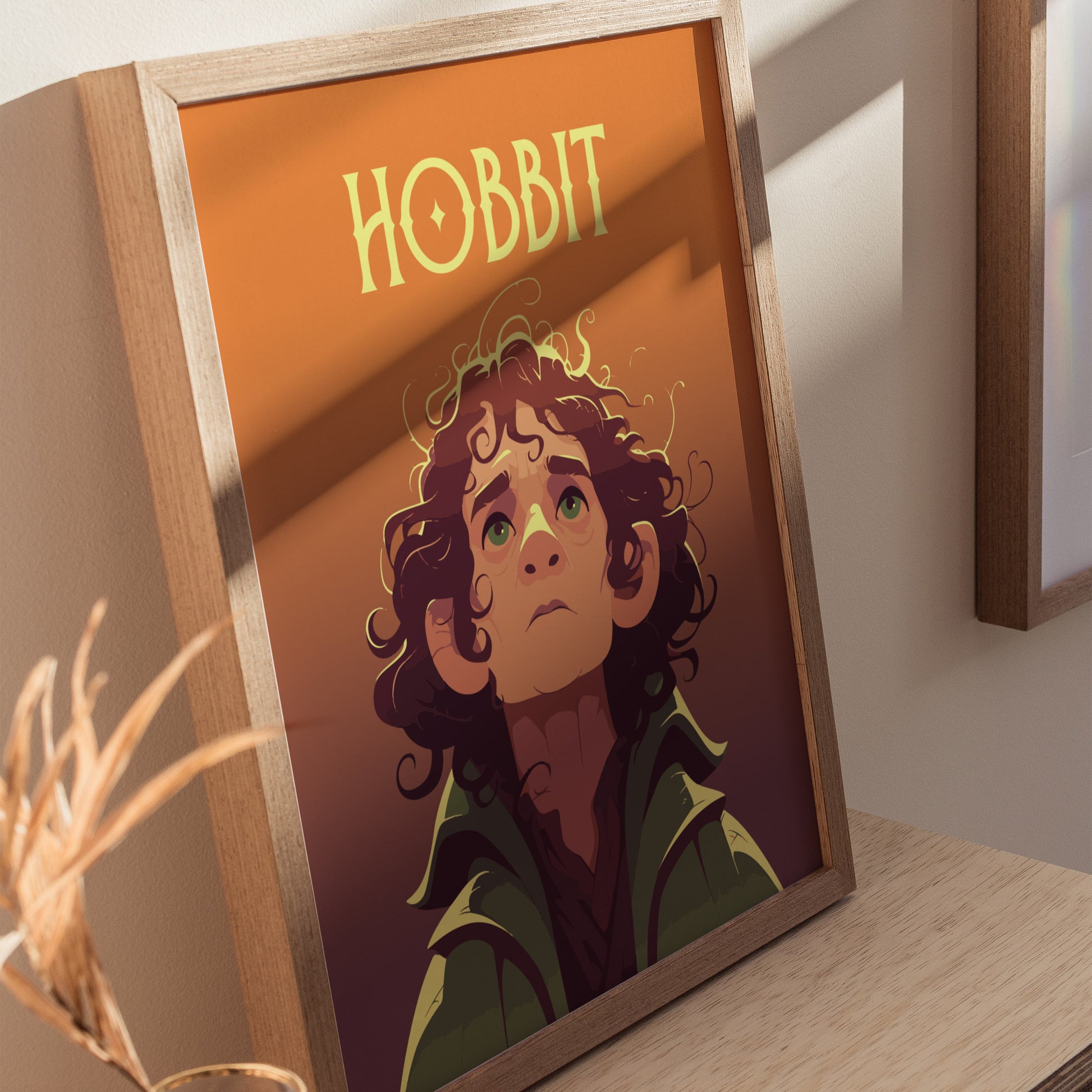 Hobbit Inspired Portrait Poster | Fantasy Character Wall Art