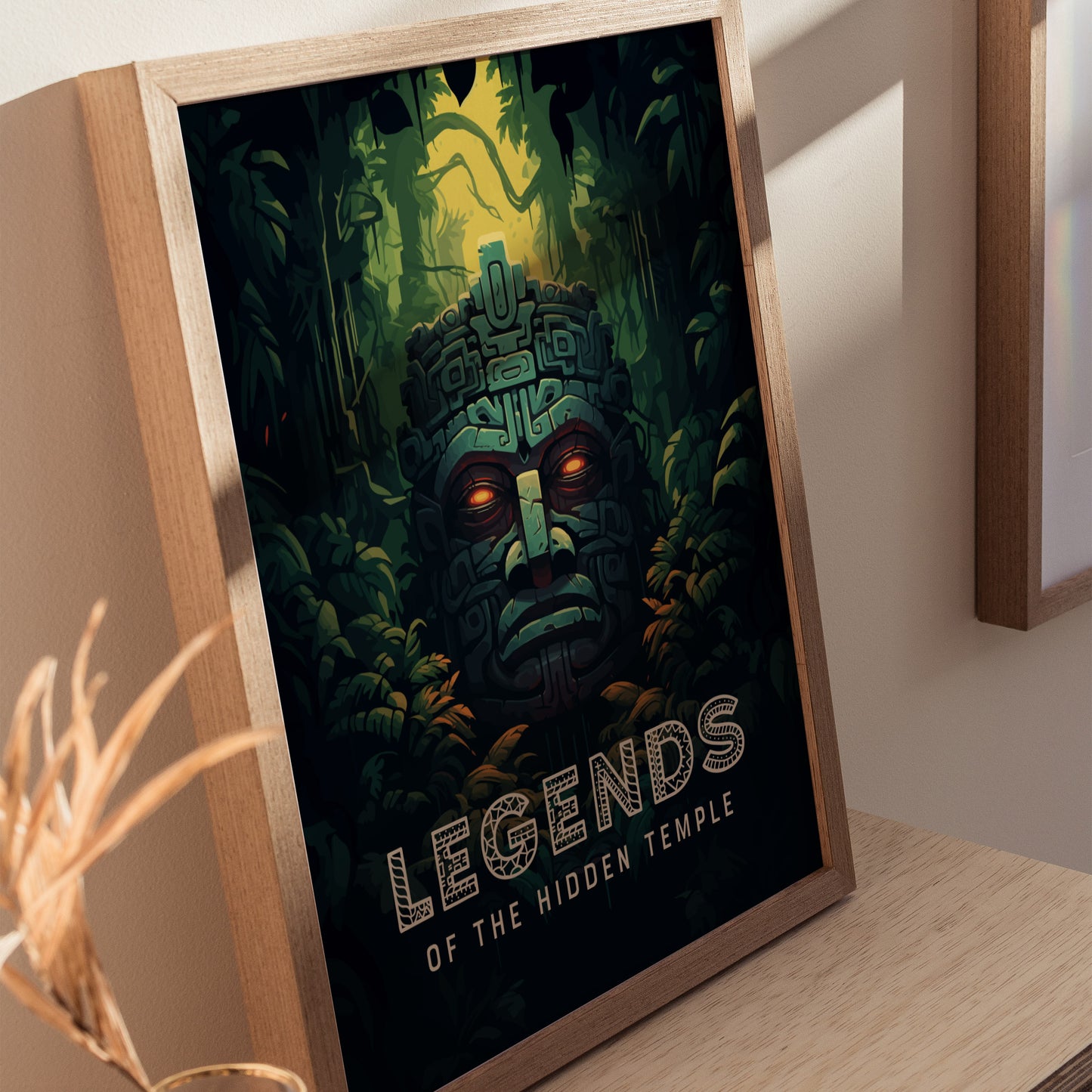 Legends of the Hidden Temple Poster | 90s Nickelodeon Inspired Wall Art