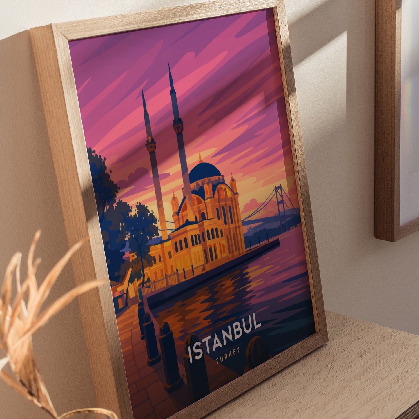 Ortakoy Mosque Istanbul Poster | Bosphorus Bridge Wall Art