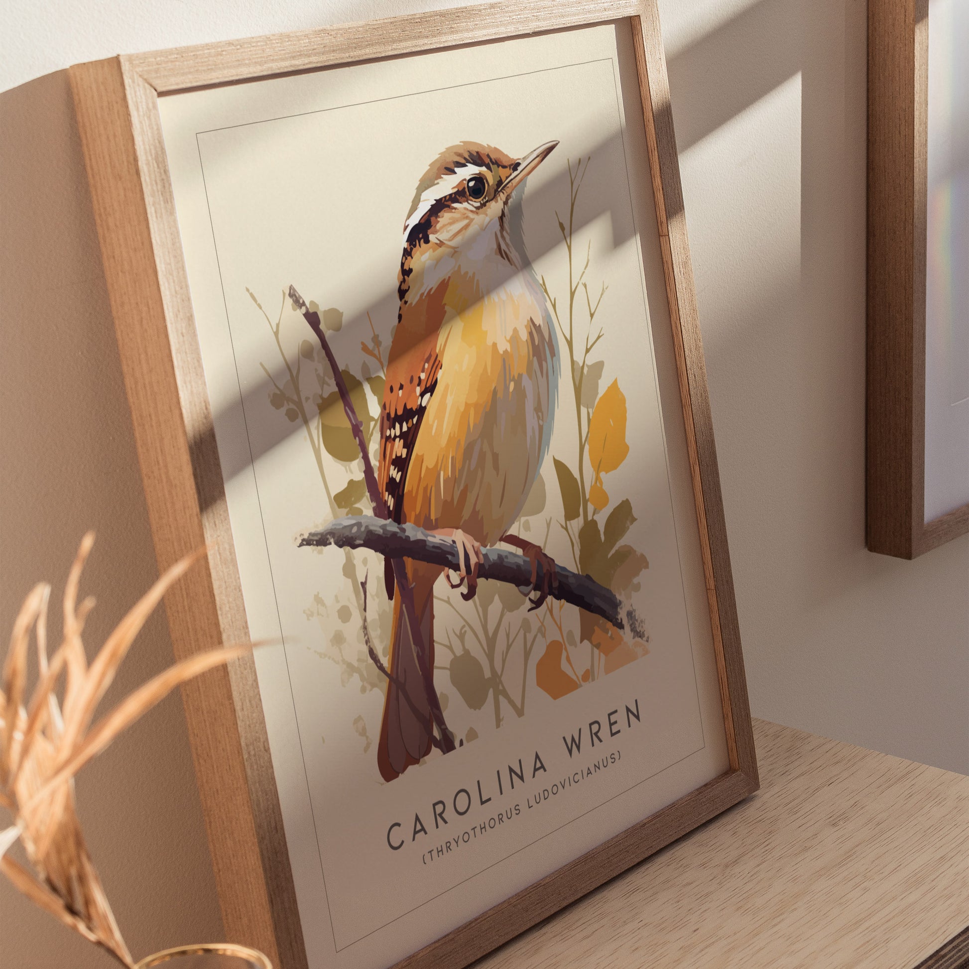 Carolina Wren Audubon Print | Bird Lover Wall Art | Framed or Unframed