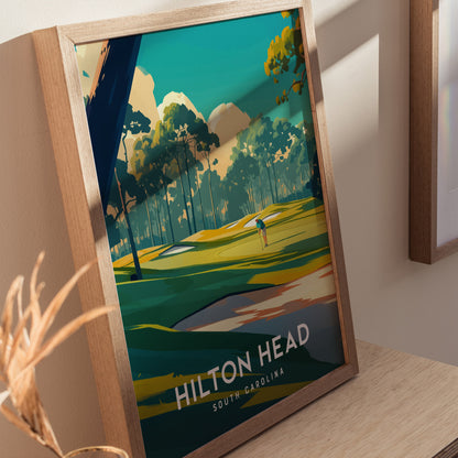 Hilton Head Island Golf Poster | South Carolina Wall Art