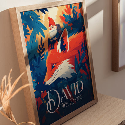 David The Gnome Poster | 80s Nostalgia Retro Cartoon Wall Art | Framed or Unframed