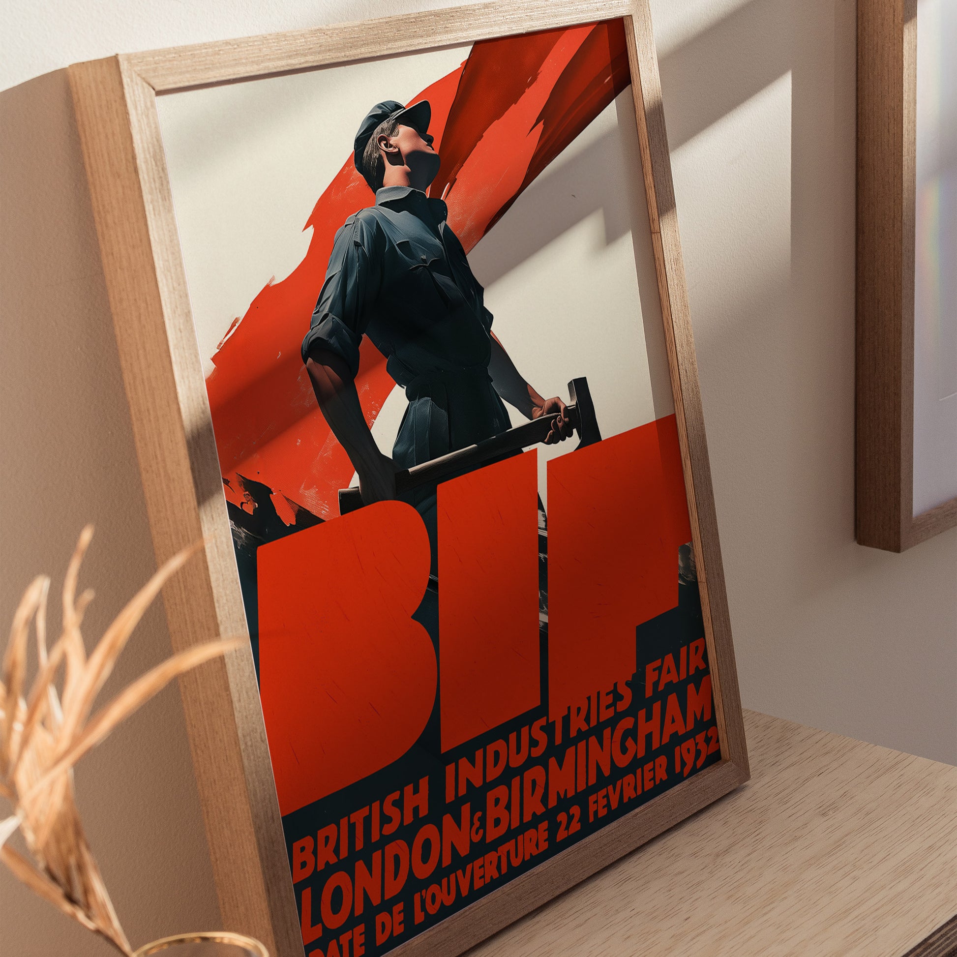 British Industries Fair Poster | Vintage 1932 BIF Industrial Art Deco Wall Art