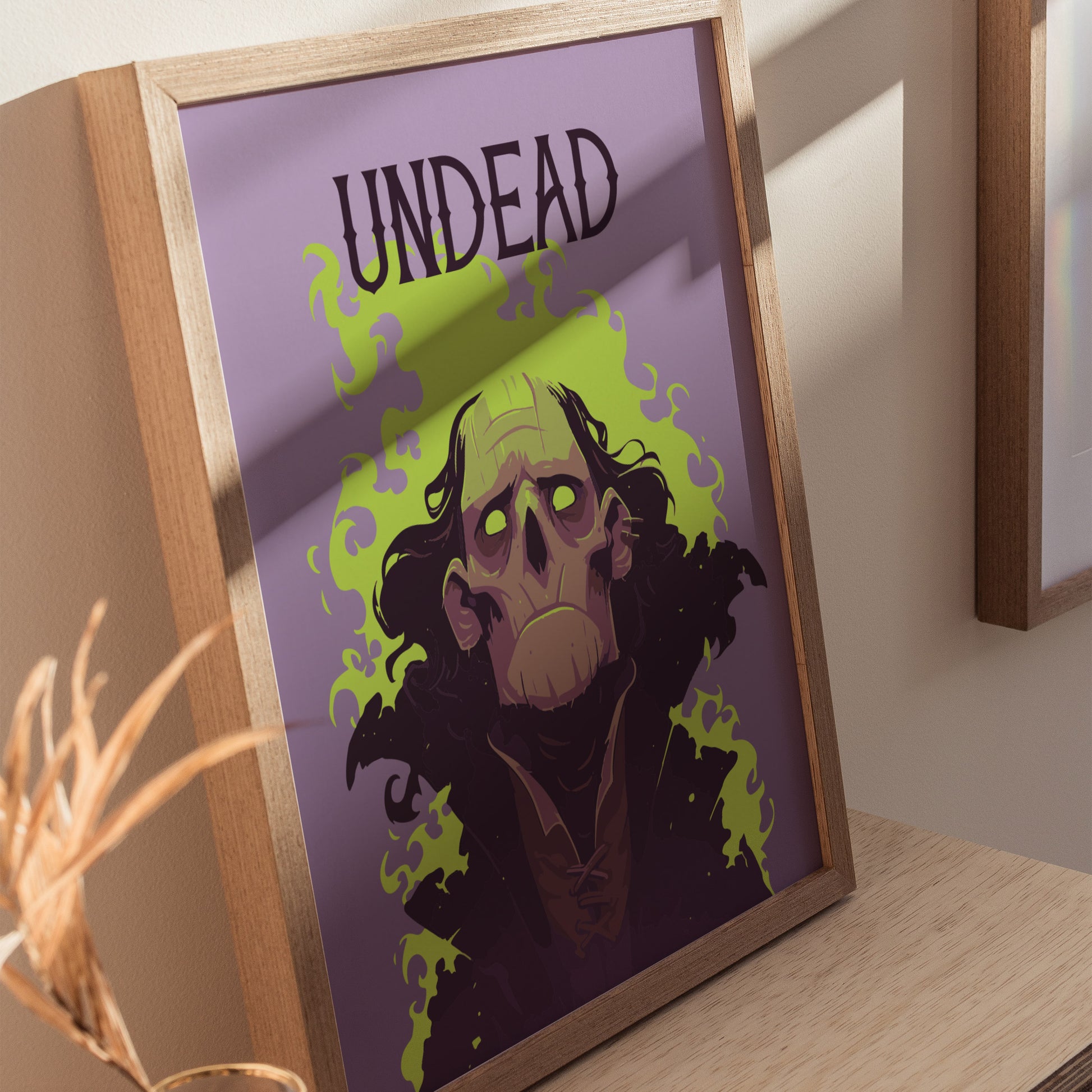Undead Warlock Poster | D&D Fantasy Art | RPG Necromancer Game Room Print